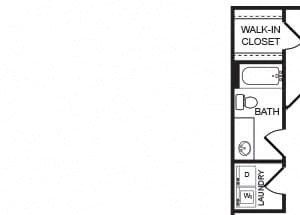 B1 floor plan at The Montgomery